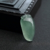 天然糯种淡晴水翡翠福瓜吊坠-红掌柜