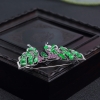 阳绿翡翠蝴蝶胸针 - 红掌柜