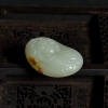 和田白玉籽料仿古龙吊坠-红掌柜