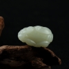 和田白玉籽料貔貅吊坠-红掌柜