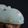 俏色和田玉貔貅摆件-红掌柜