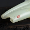 和田青白玉辰龙手把件-红掌柜