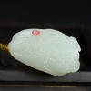 新疆天然籽料和田白玉吊坠-红掌柜