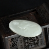 天然籽料和田白玉吊坠-红掌柜