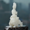 天然籽料和田白玉摆件-红掌柜