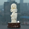 籽料和田白玉观音摆件-红掌柜