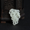 新疆天然籽料和田白玉仿古龙吊坠-红掌柜