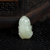 新疆天然籽料和田青白玉招财进宝吊坠-红掌柜