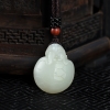 新疆天然籽料和田白玉龙龟吊坠-红掌柜