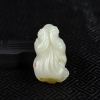 新疆天然和田白玉貔貅吊坠-红掌柜