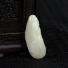 天然籽料和田白玉关羽吊坠-红掌柜