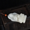 新疆天然籽料和田白玉吊坠-红掌柜