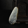 缅甸籽料和田青花玉山水吊坠-红掌柜