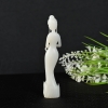 新疆天然和田白玉窈窕淑女摆件-红掌柜