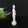 新疆山料和田白玉风华绝代摆件-红掌柜