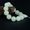 15.8mm和田青白玉单圈手串-红掌柜