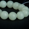 天然籽料和田青白玉单圈手串-红掌柜