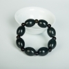 山料和田黑青玉单圈手串-红掌柜