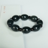 天然和田黑青玉单圈手串-红掌柜