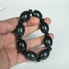 新疆和田黑青玉单圈手串-红掌柜