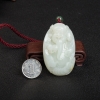 天然山料和田白玉财神到吊坠-红掌柜