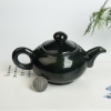 天然新疆山料和田青玉茶壶摆件-红掌柜