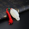 新疆和田玉双鱼吊坠-红掌柜