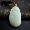 天然新疆和田玉佛牌吊坠 - 红掌柜