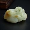 和田玉籽料貔貅手把件 - 红掌柜