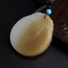 新疆天然和田玉吊坠-红掌柜