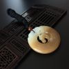新疆和田玉带糖色龙马平安扣吊坠-红掌柜
