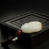 天然和田玉佛牌吊坠-红掌柜