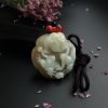 天然和田玉一品清廉吊坠-红掌柜