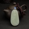 新疆天然和田玉观音吊坠 - 红掌柜