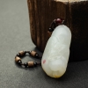 天然和田白玉瑞兽吊坠 - 红掌柜