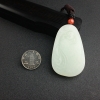 天然青白玉福在眼前吊坠 - 红掌柜