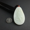 俄罗斯和田青白玉观音吊坠 - 红掌柜