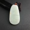 天然俄罗斯山料和田青白玉山水意境吊坠 - 红掌柜