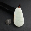 俄罗斯和田青白玉山水意境吊坠 - 红掌柜