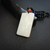 新疆和田白玉关公吊坠-红掌柜
