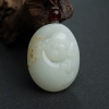 山料和田白玉佛吊坠-红掌柜