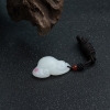 天然山料和田羊脂白玉吊坠-红掌柜