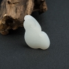 俄罗斯天然和田玉如意吊坠 - 红掌柜