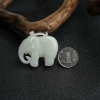 俄料和田白玉小象吊坠-红掌柜