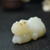 俄料天然山料和田白玉吊坠-红掌柜