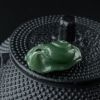 新疆天然和田碧玉蜗牛吊坠摆件两用-红掌柜