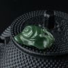 新疆和田碧玉蜗牛吊坠摆件两用-红掌柜