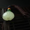 俄料和田玉玉兰花吊坠-红掌柜