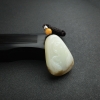 天然山料和田白玉连年有余吊坠 - 红掌柜