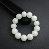 新疆天然山料和田白玉手串 - 红掌柜
